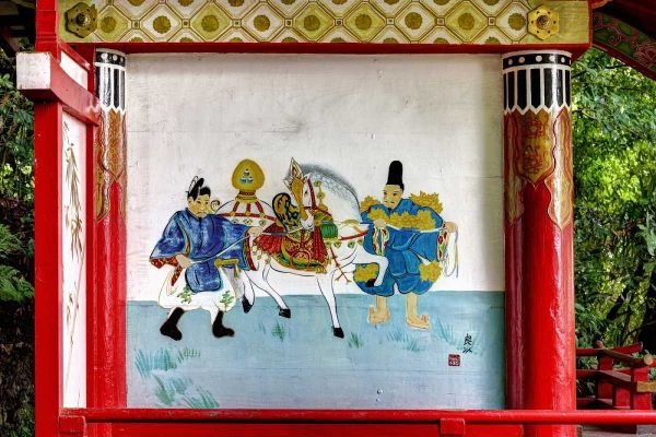Flaherty, Dennis 아티스트의 Japan, Nara Painting at a Shinto Shrine작품입니다.